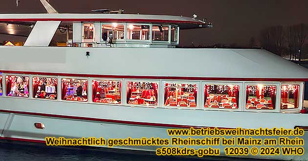 Weihnachtsfeier Mainz am Rhein Schiffsweihnachtsfeier Betriebsweihnachtsfeier